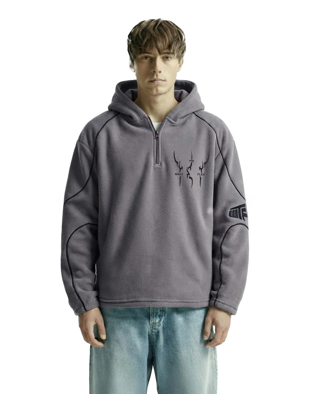 Mystery Grey Cloud Feel Hoodie - Image 2