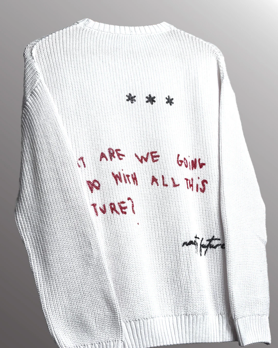 Nasty Future Full Sleeves Knit T-Shirt - Image 4