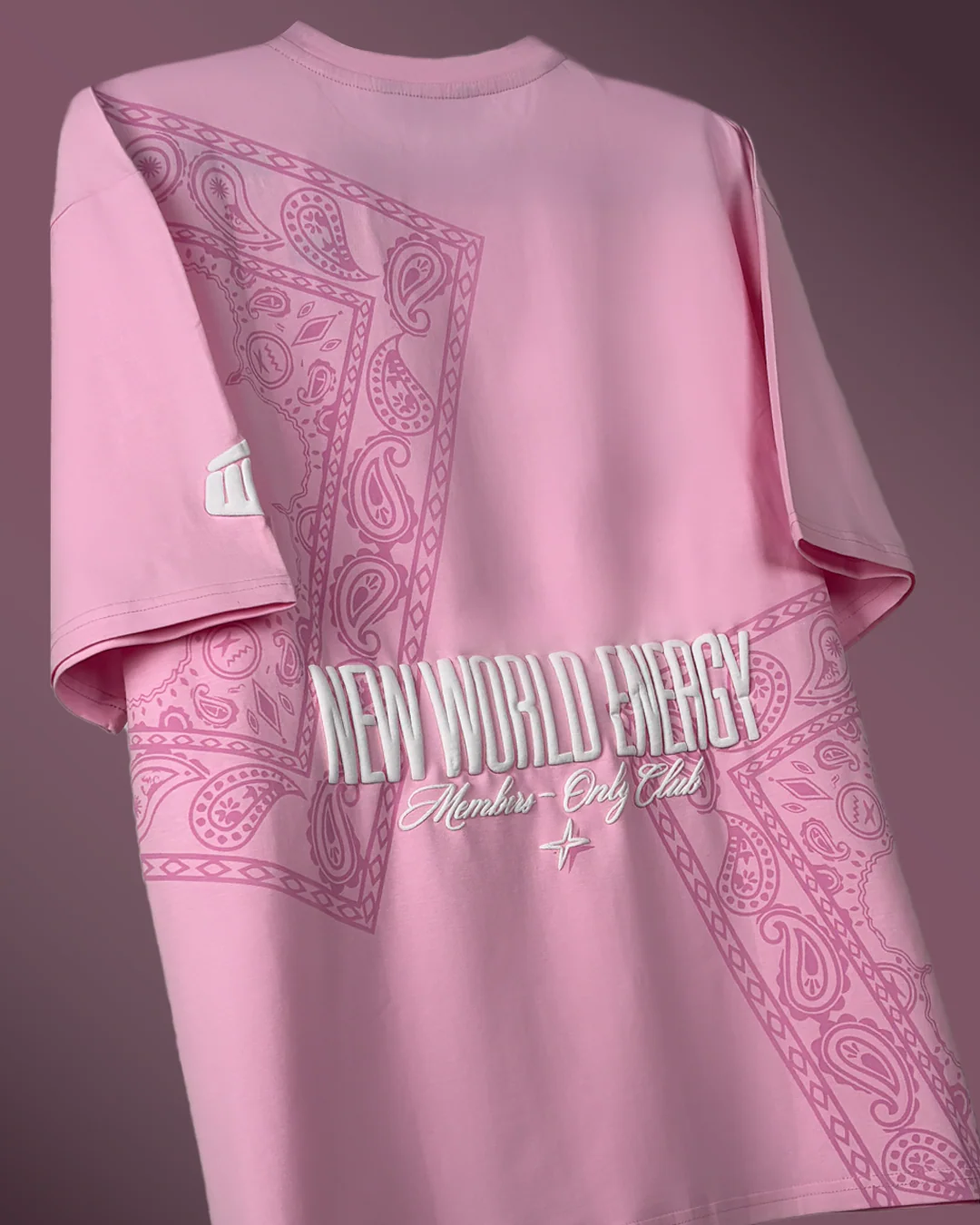 New World Energy Pink Oversized T-shirt - Image 3