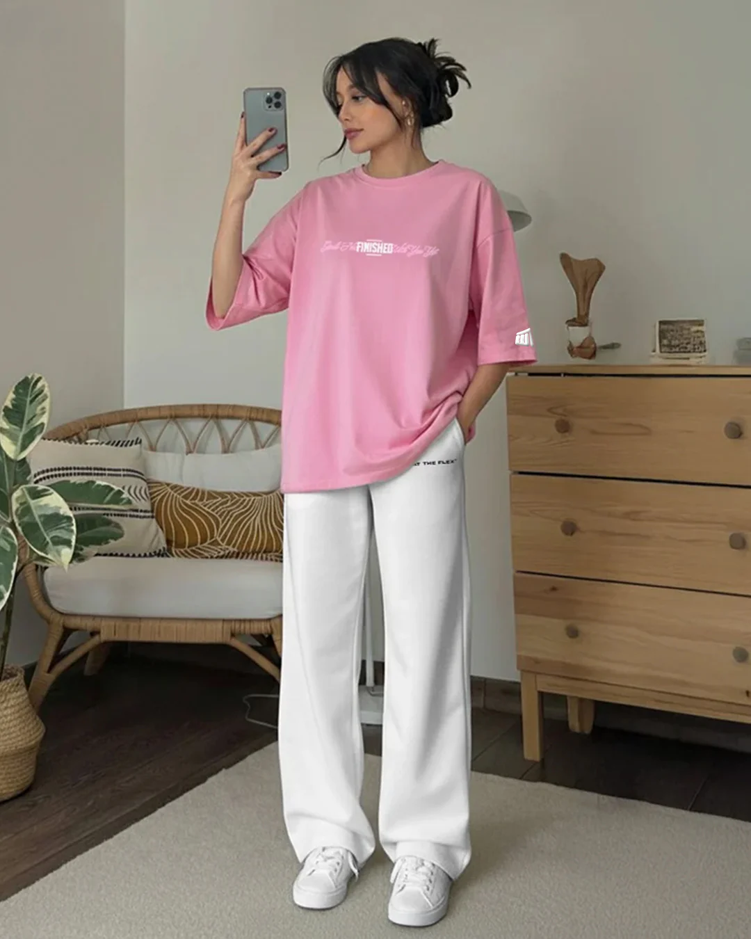 New World Energy Pink Oversized T-shirt - Image 6