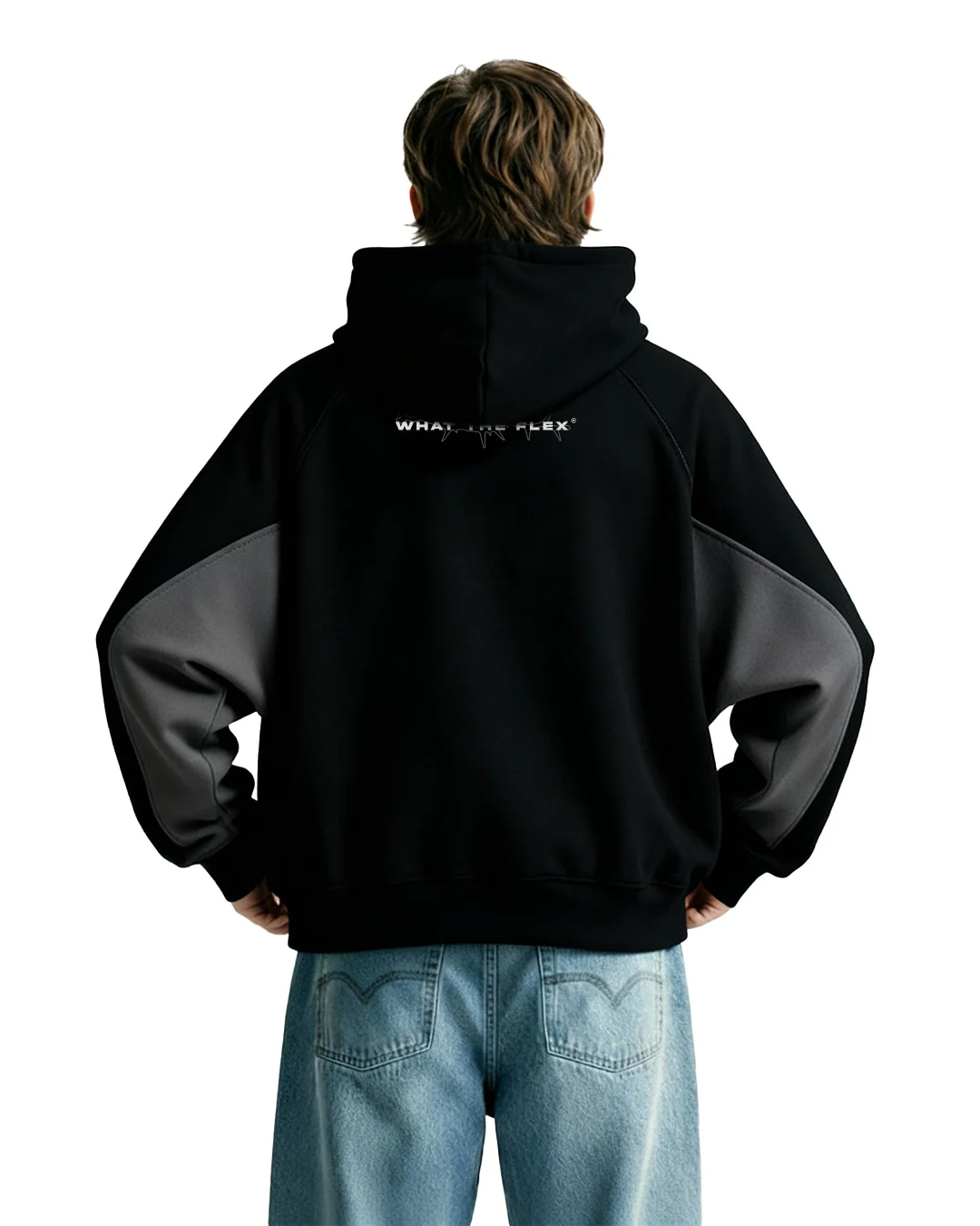 Ninja Masked Zipper Black Hoodie - Image 4