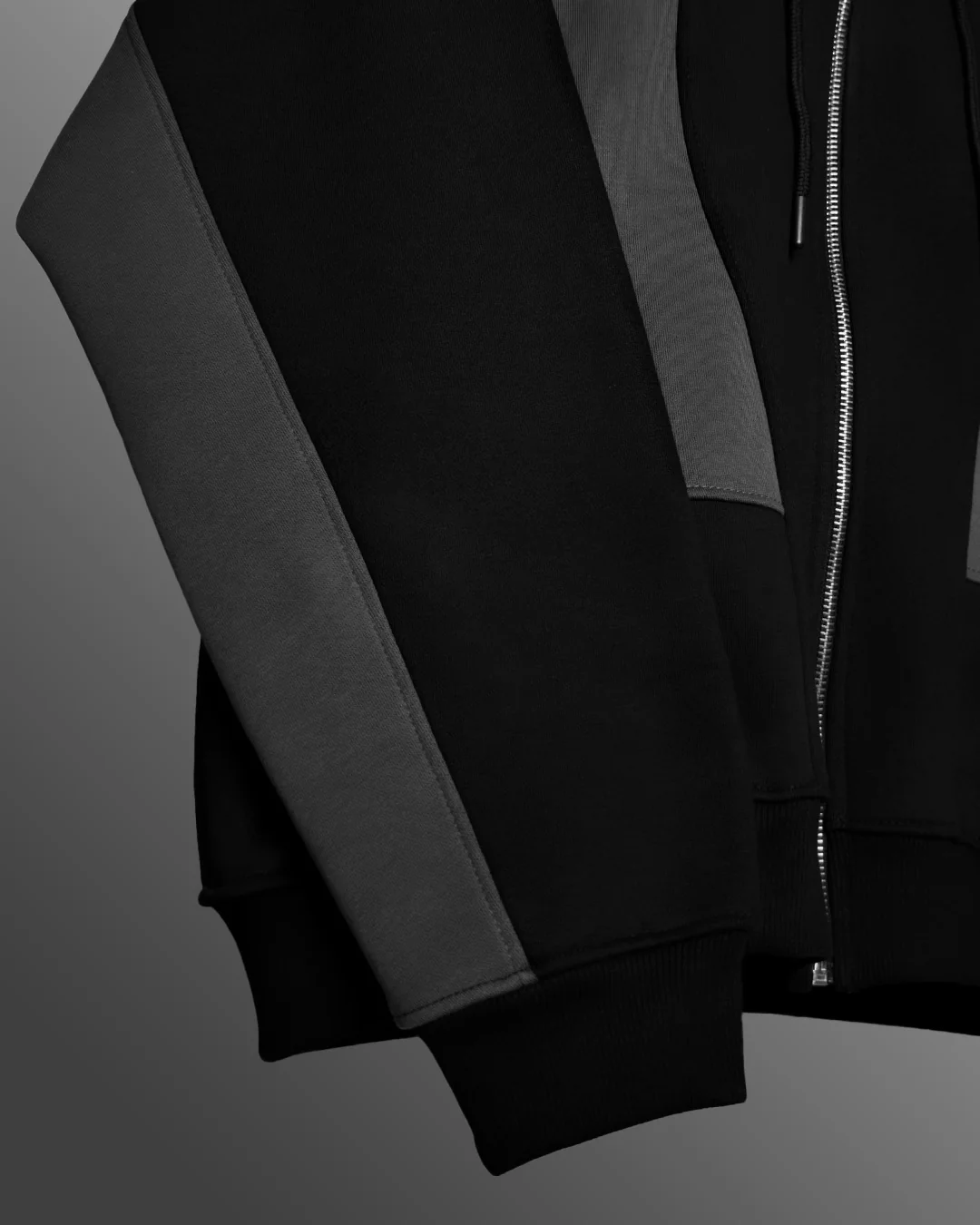 Ninja Masked Zipper Black Hoodie - Image 8