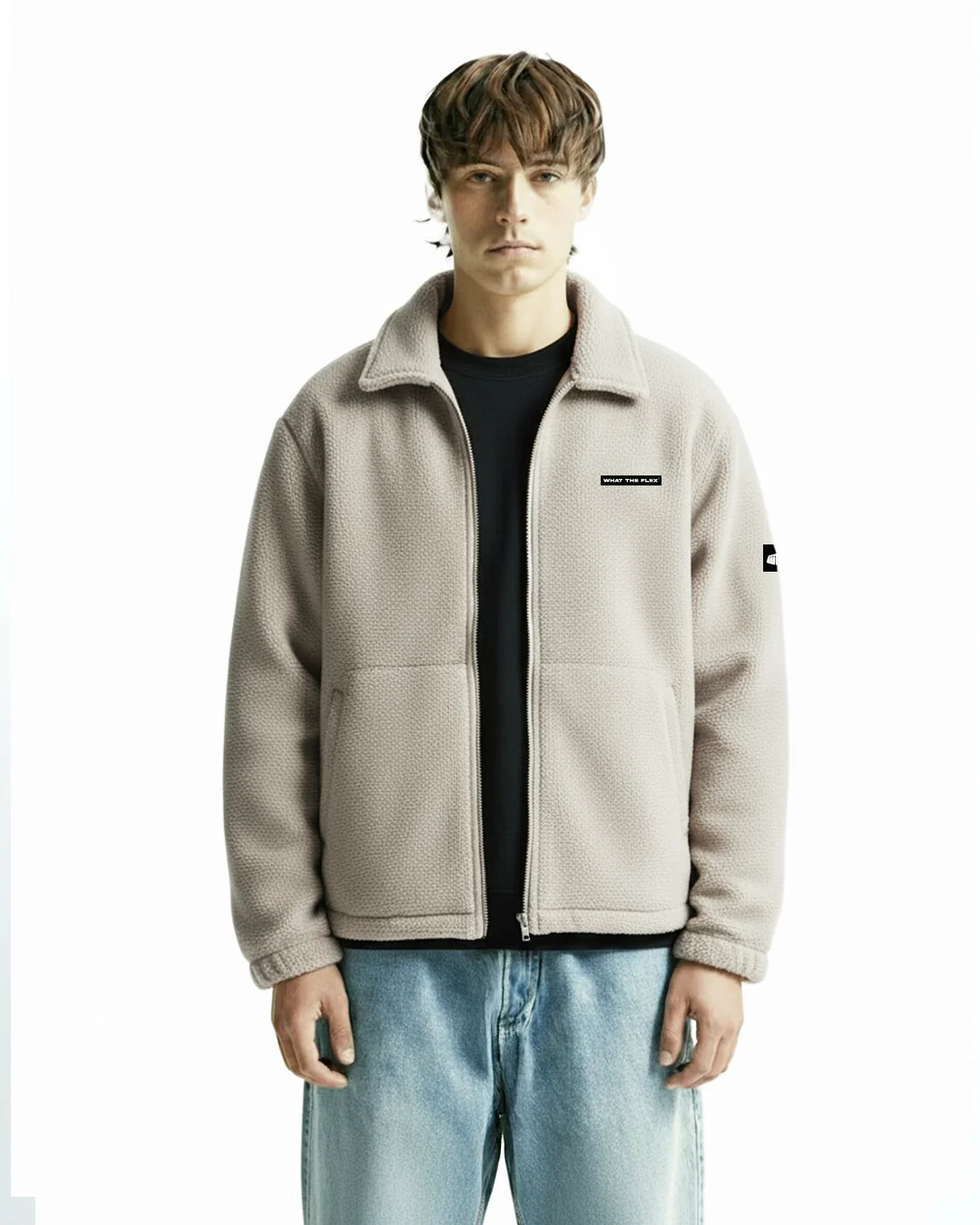 No Distraction Off-White Cloud Feel Jacket - Image 3