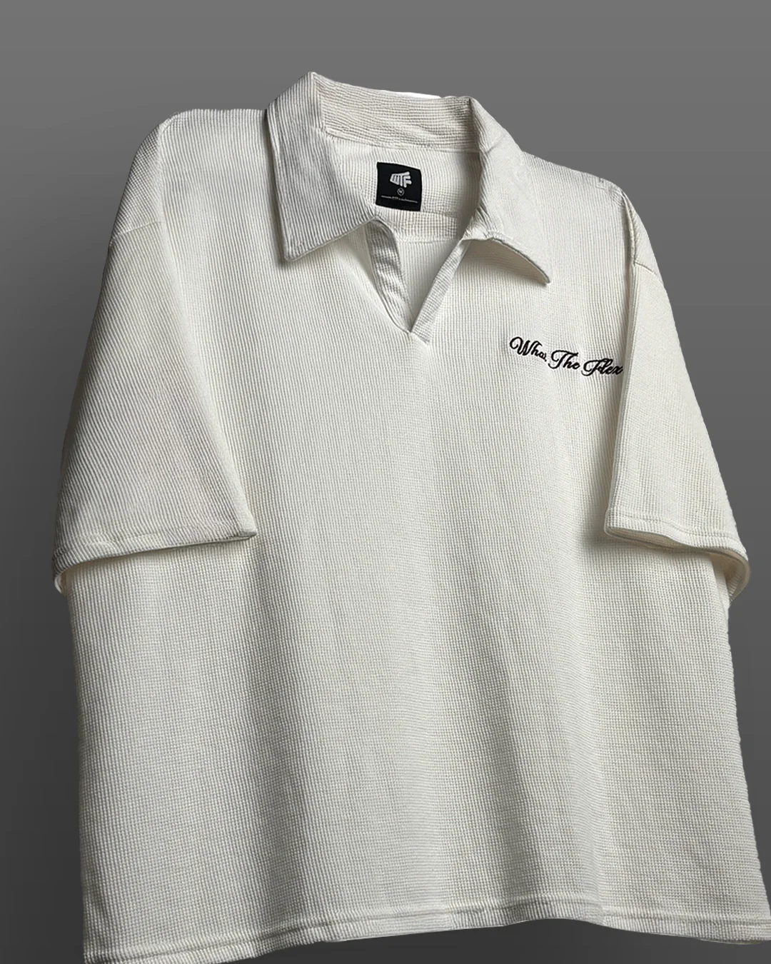 Off White Polo T-Shirt - Image 3
