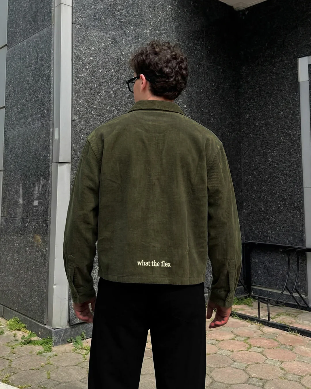 Olive Corduroy Shirt - Image 4