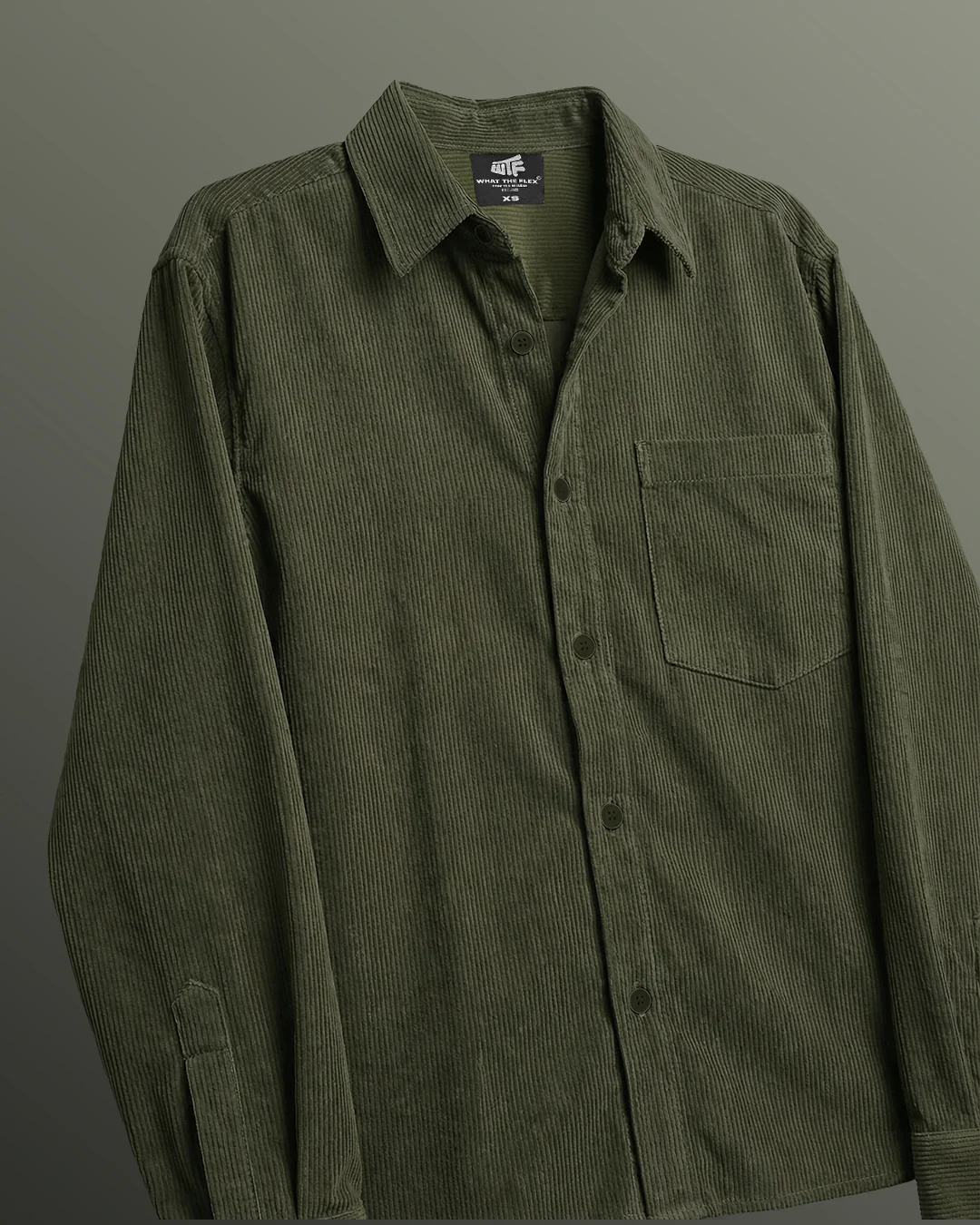 Olive Corduroy Shirt - Image 5