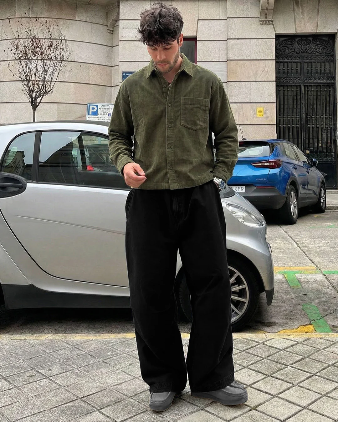 Olive Corduroy Shirt - Image 6