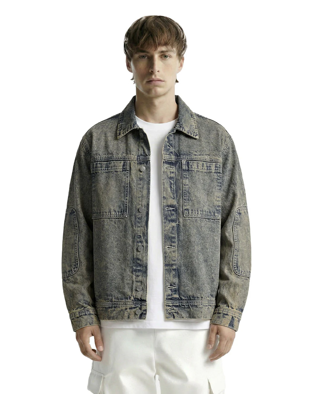Outlaw Burnt Blue Denim Jacket - Image 3