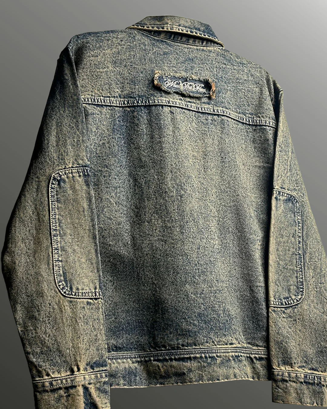 Outlaw Burnt Blue Denim Jacket - Image 5