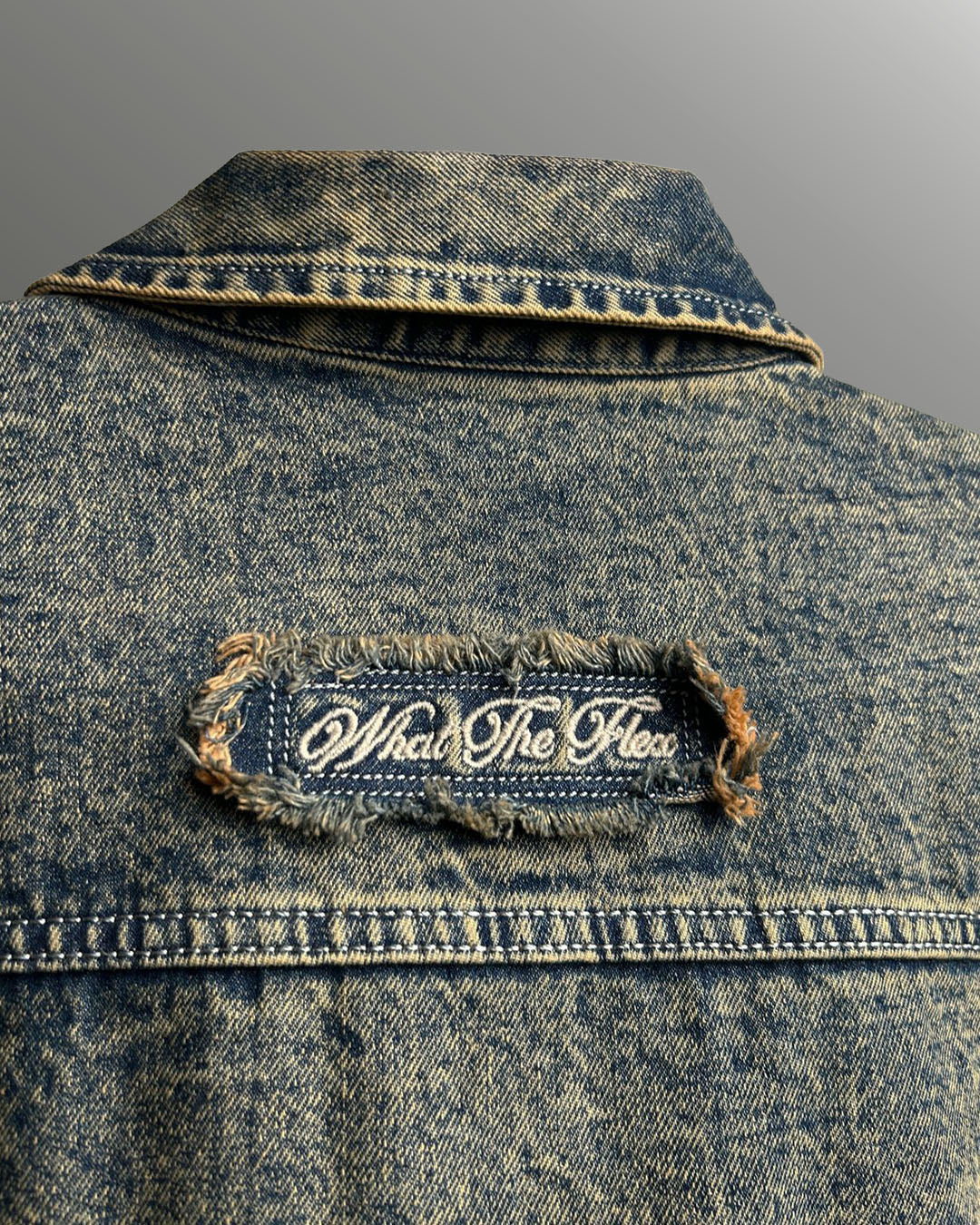 Outlaw Burnt Blue Denim Jacket - Image 6