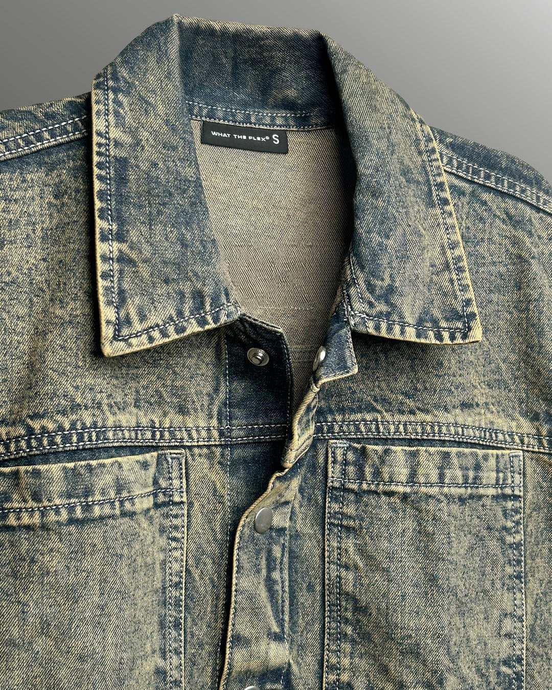 Outlaw Burnt Blue Denim Jacket - Image 8