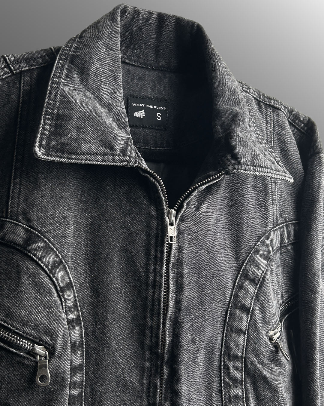 Over Drive Washed Denim Jacket - Image 7