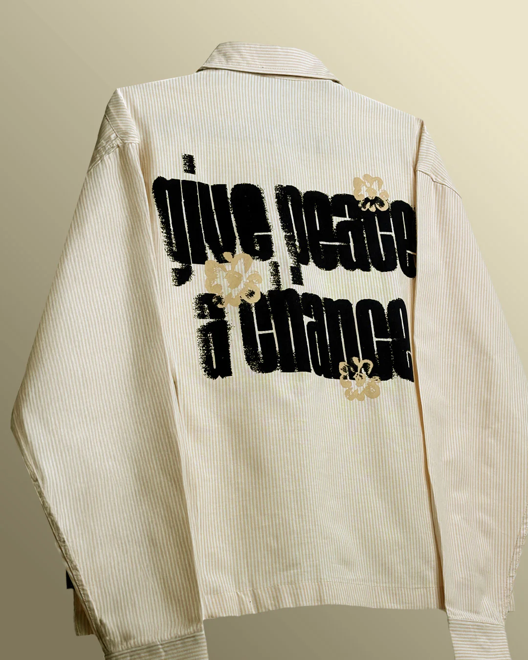 Peace Yellow Striped Shirt - Image 6