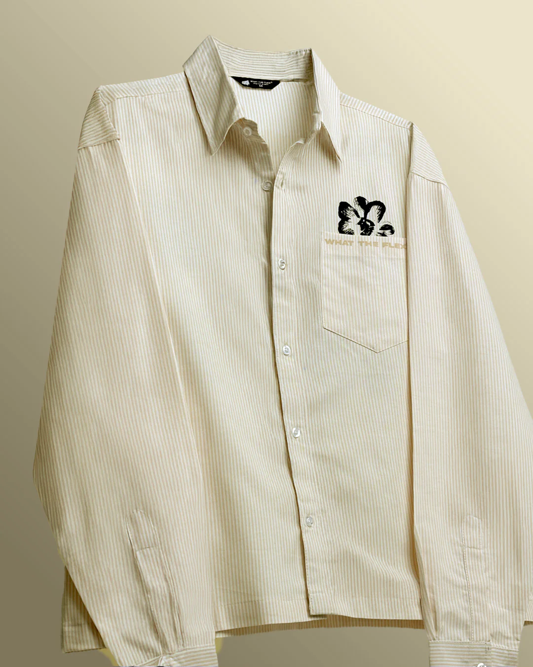 Peace Yellow Striped Shirt - Image 7