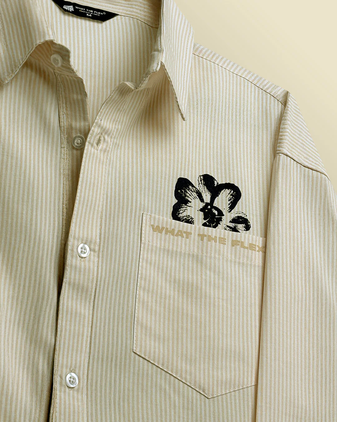 Peace Yellow Striped Shirt - Image 9