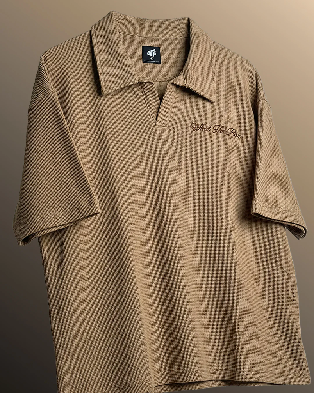 Raw Beige Polo T-Shirt - Image 3