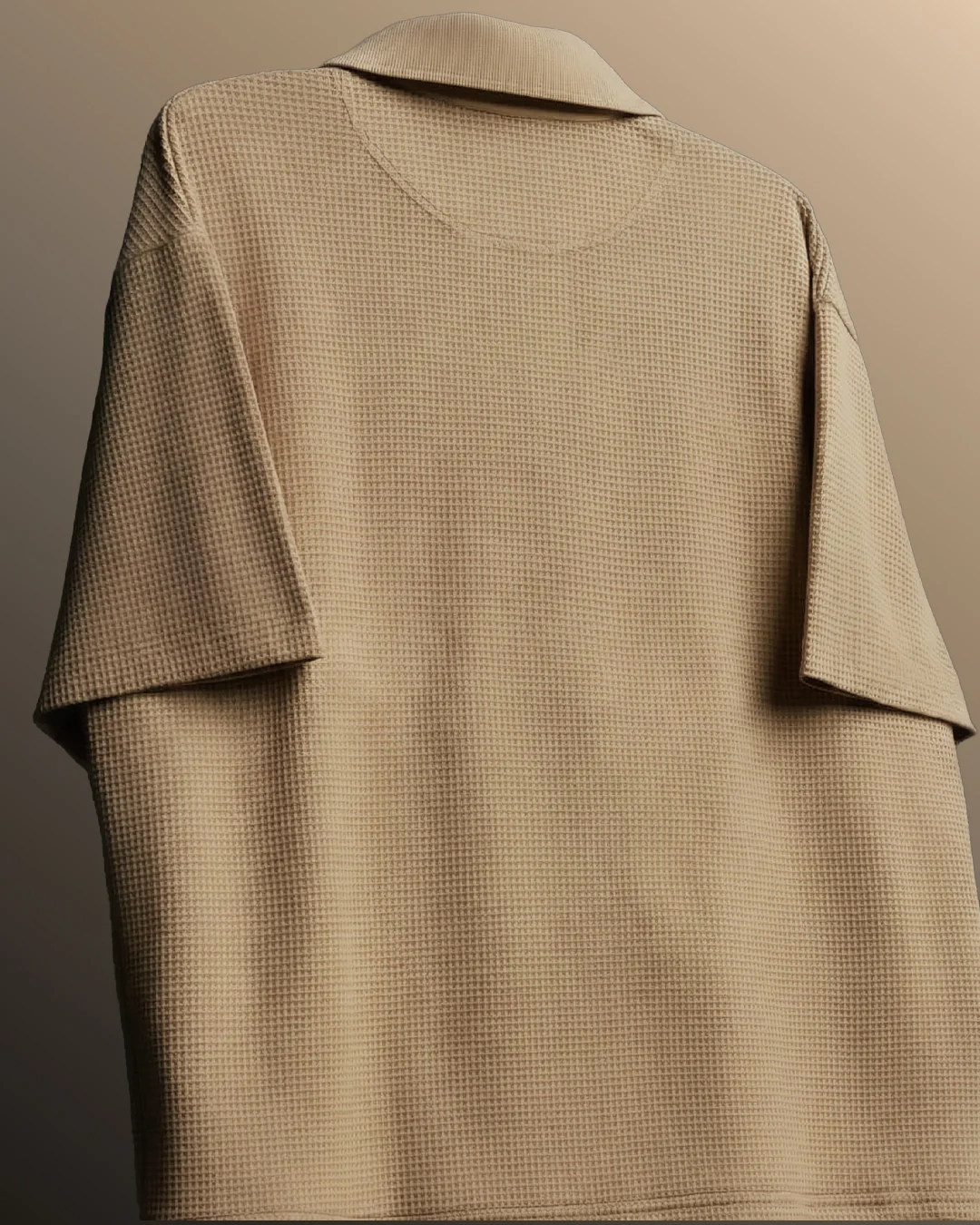 Raw Beige Polo T-Shirt - Image 4