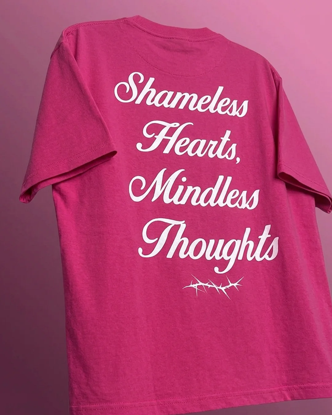 Shameless Pink Heavyweight T-Shirt - Image 3