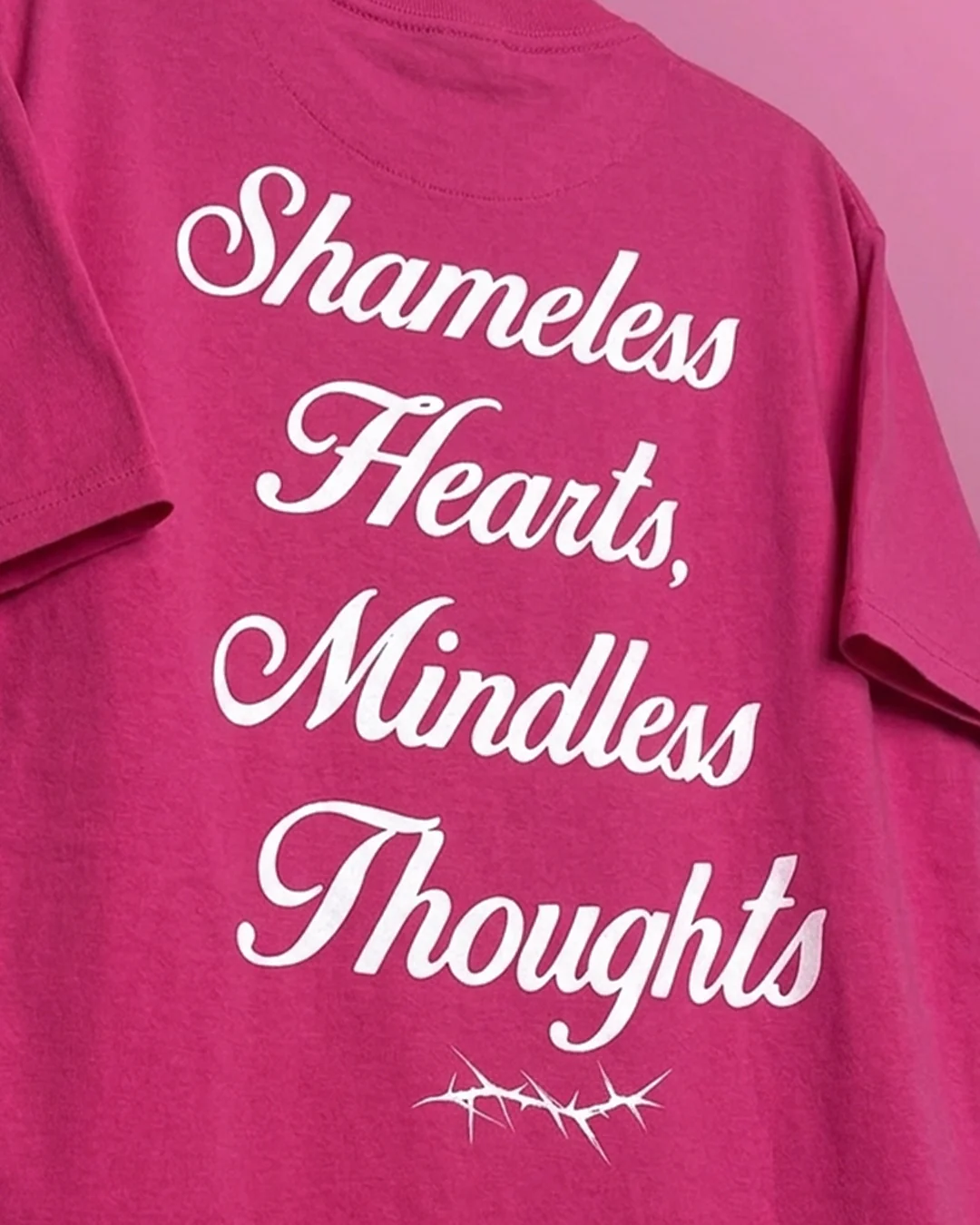 Shameless Pink Heavyweight T-Shirt - Image 4