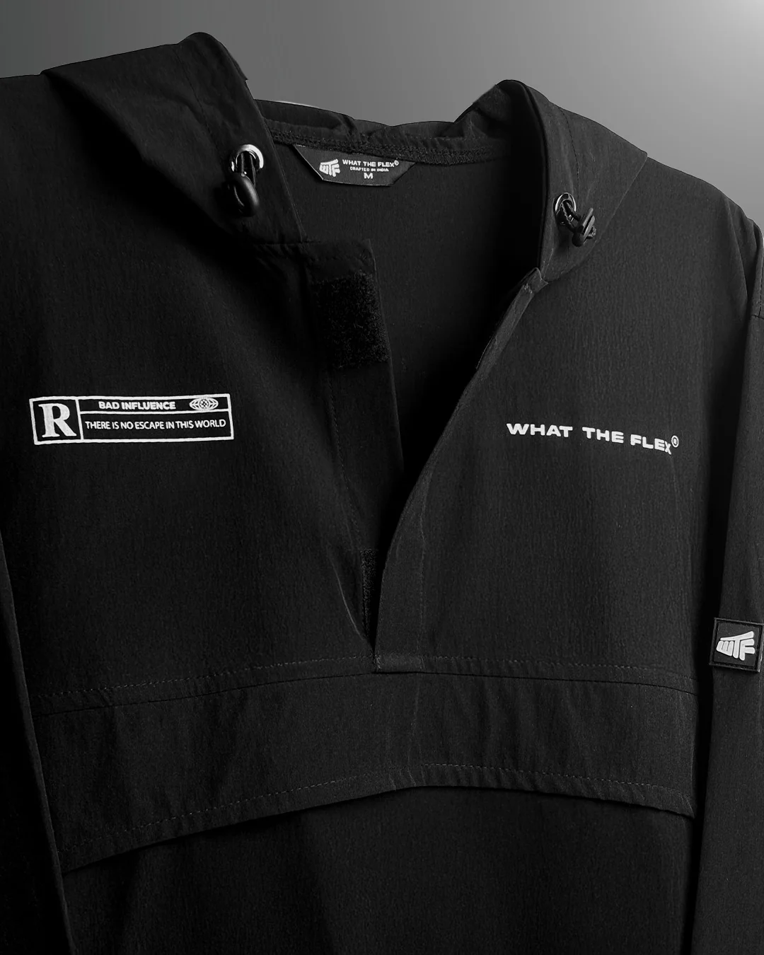 Signature Black Air Nylon Hoodie - Image 6