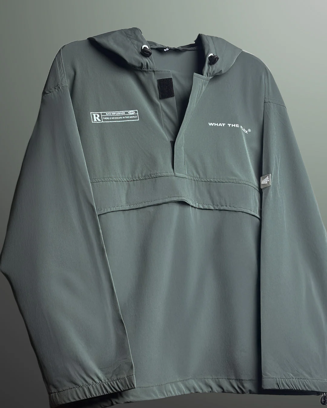 Signature Green Air Nylon Hoodie - Image 3