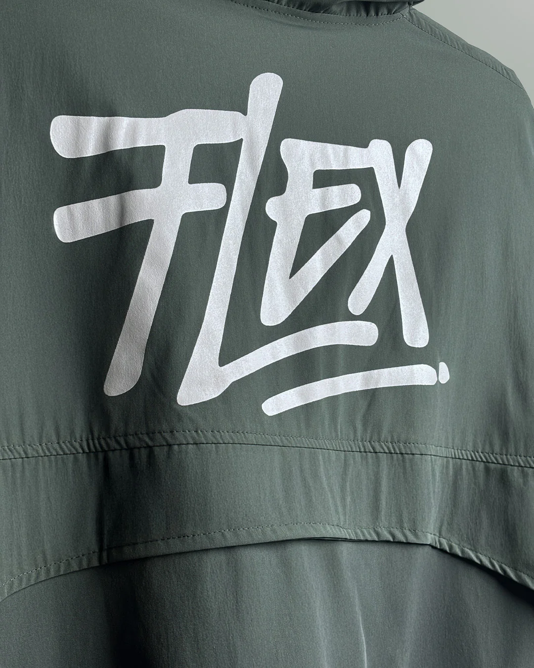 Signature Green Air Nylon Hoodie - Image 5