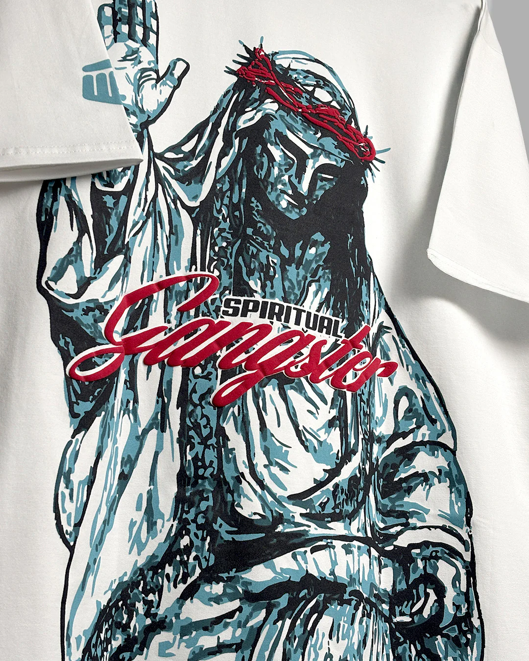 Spiritual Gangster Heavyweight White T-shirt - Image 7