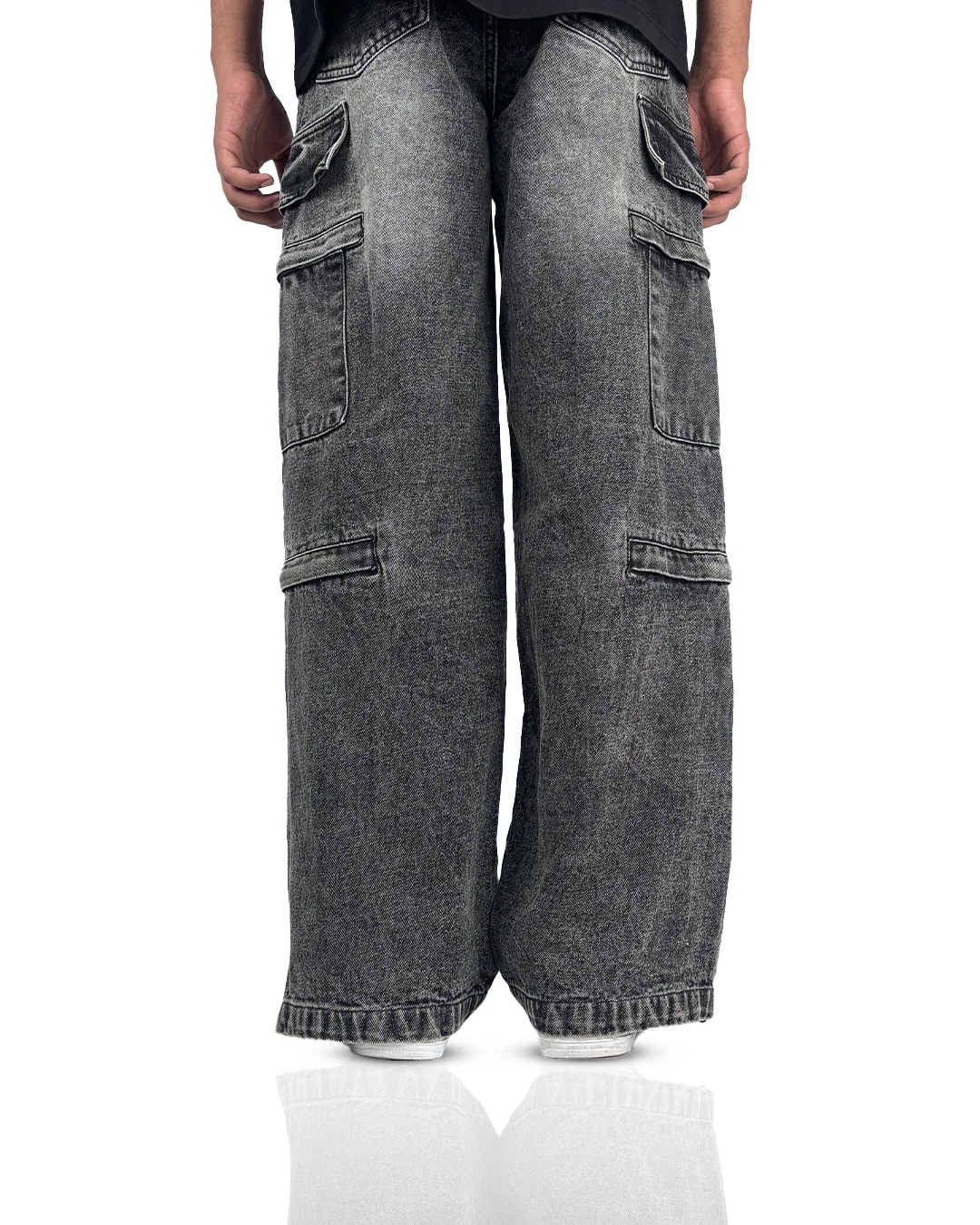 Stash Pocket Cargo Baggy Jeans - Image 7