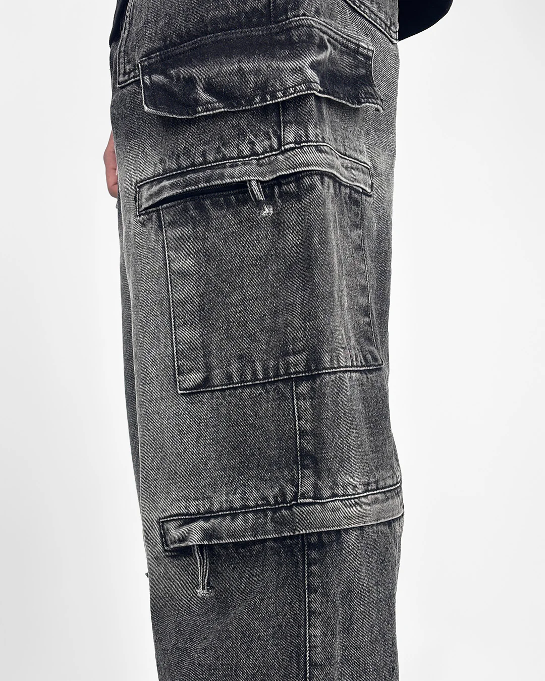 Stash Pocket Cargo Baggy Jeans - Image 8