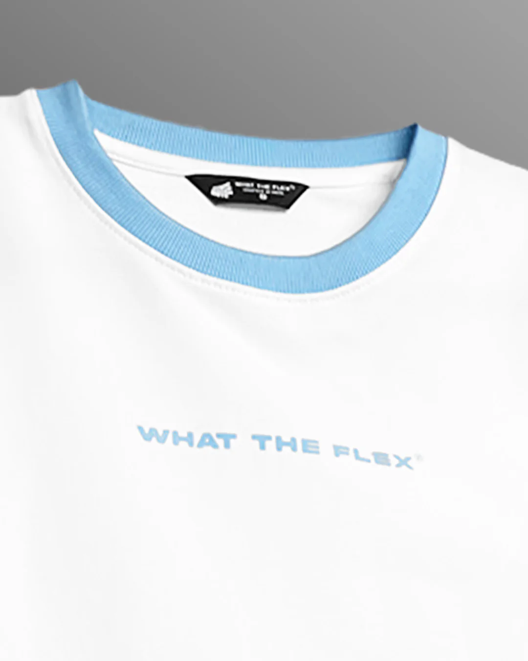 Text Me Slim Fit Ringer White T-shirt - Image 8
