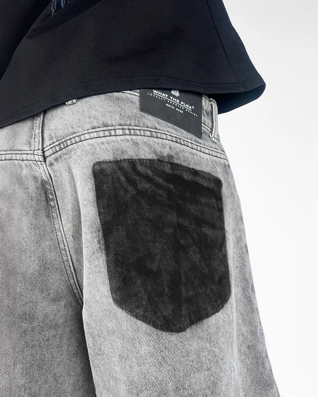 The Flex Symbol Grey Baggy Jeans - Image 8