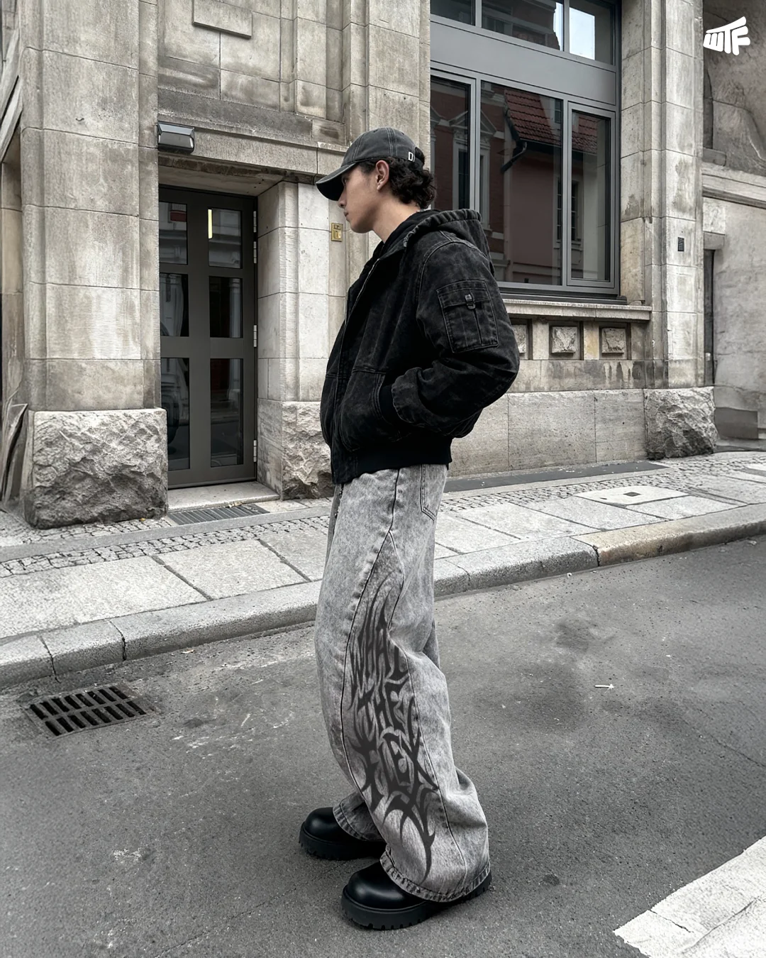 The Flex Symbol Grey Baggy Jeans - Image 9