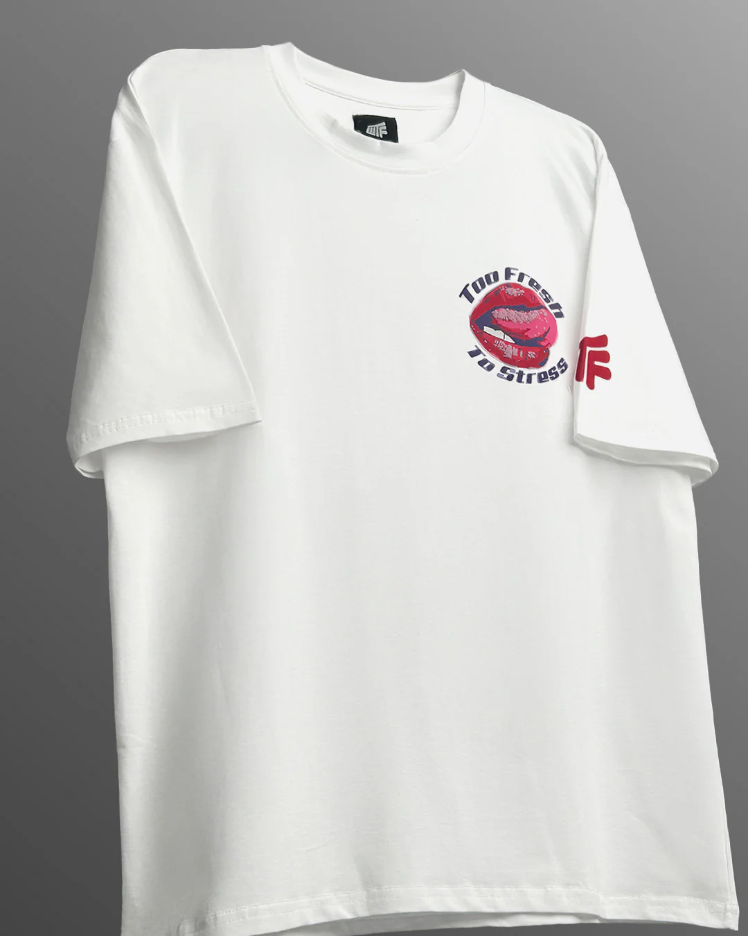 Too Fresh Oversized White T-shirt - Image 4