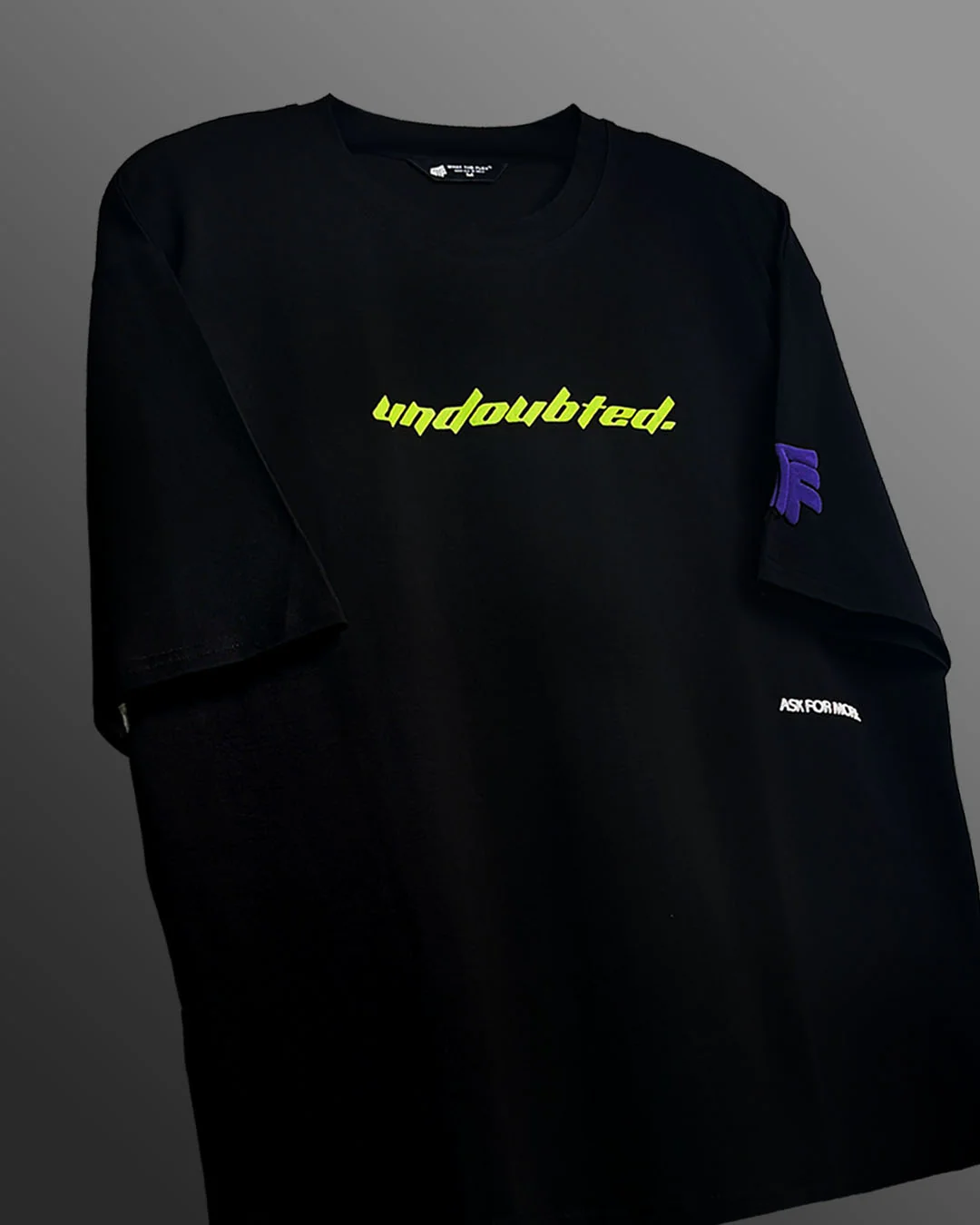 Undoubted Black Lightweight T-shirt - Image 4