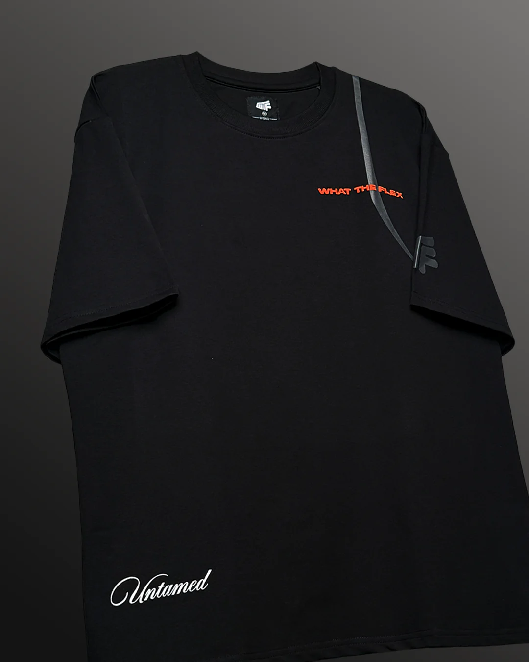 Untamed Black Heavyweight T-Shirt - Image 3