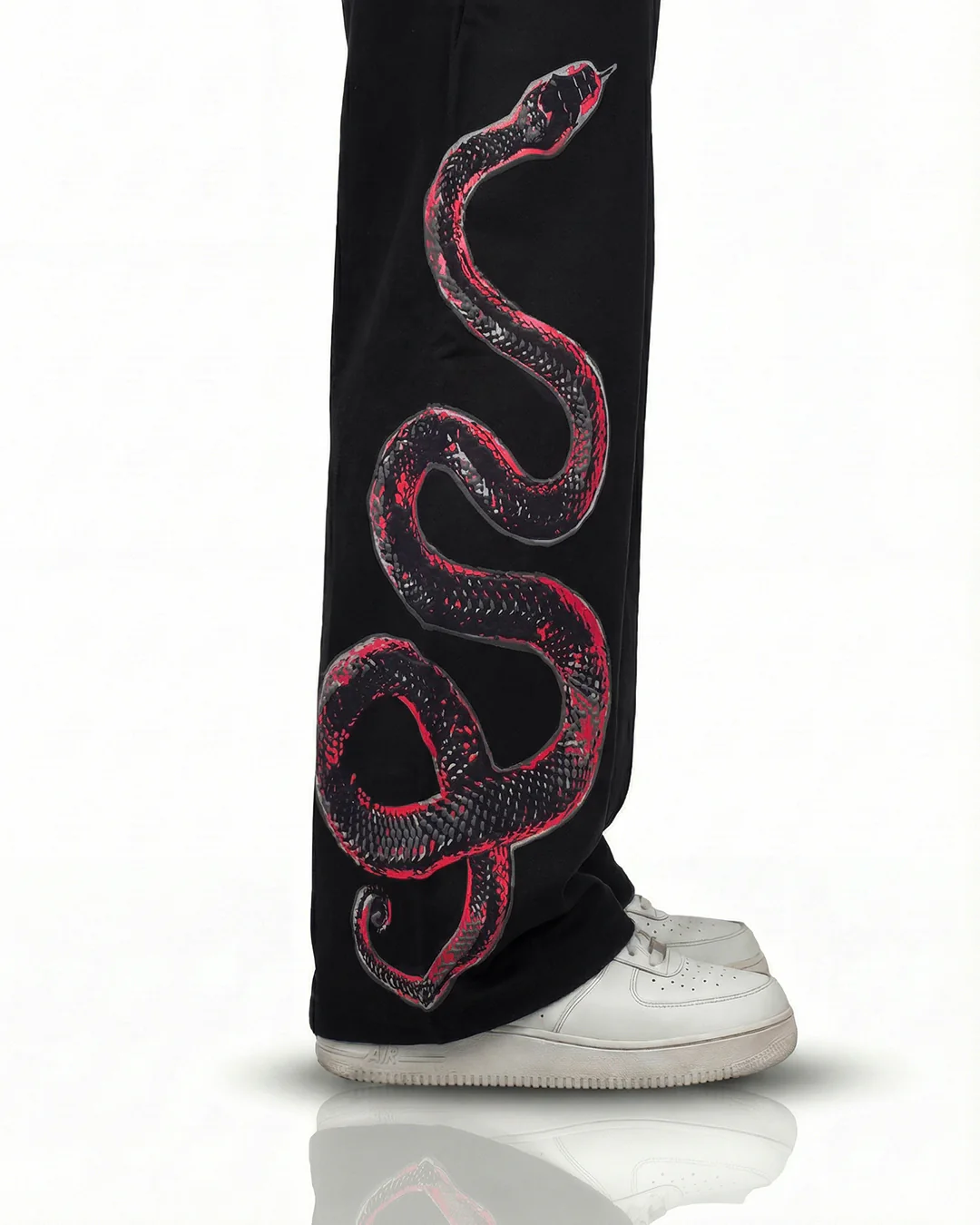 Venom Black Cotton Pants - Image 7