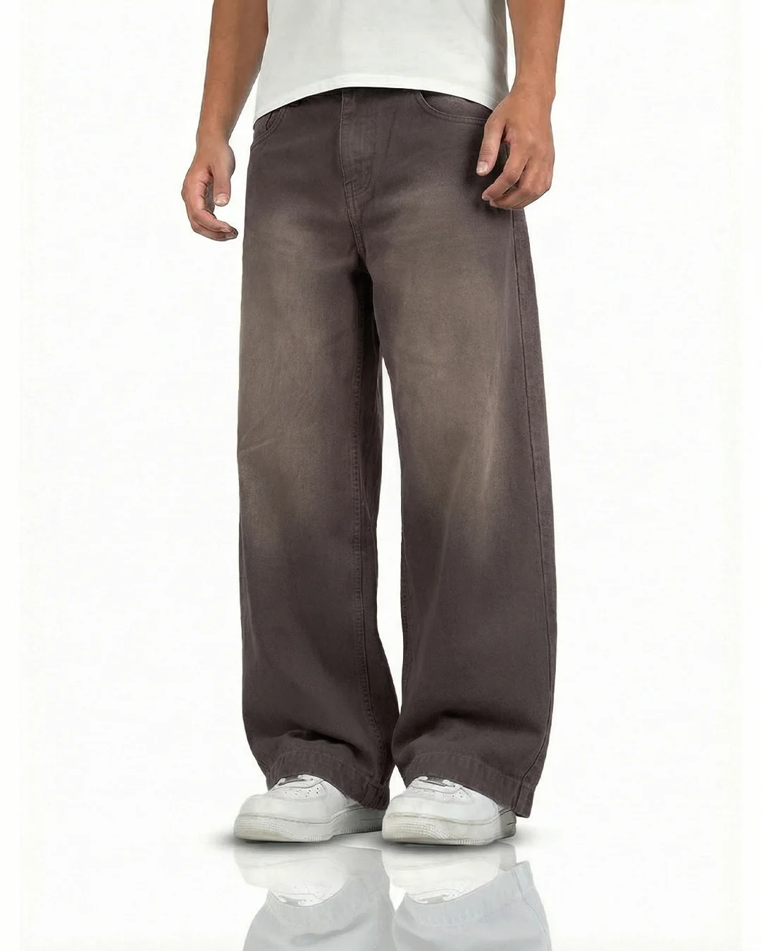 Vintage Brown Baggy Jeans