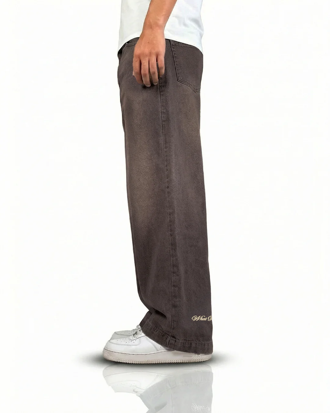Vintage Brown Baggy Jeans - Image 7