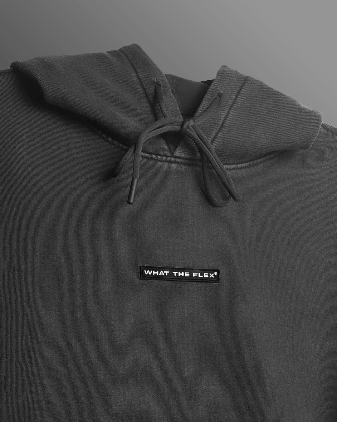 Washed Out Black Boxy-Fit Hoodie - Image 6