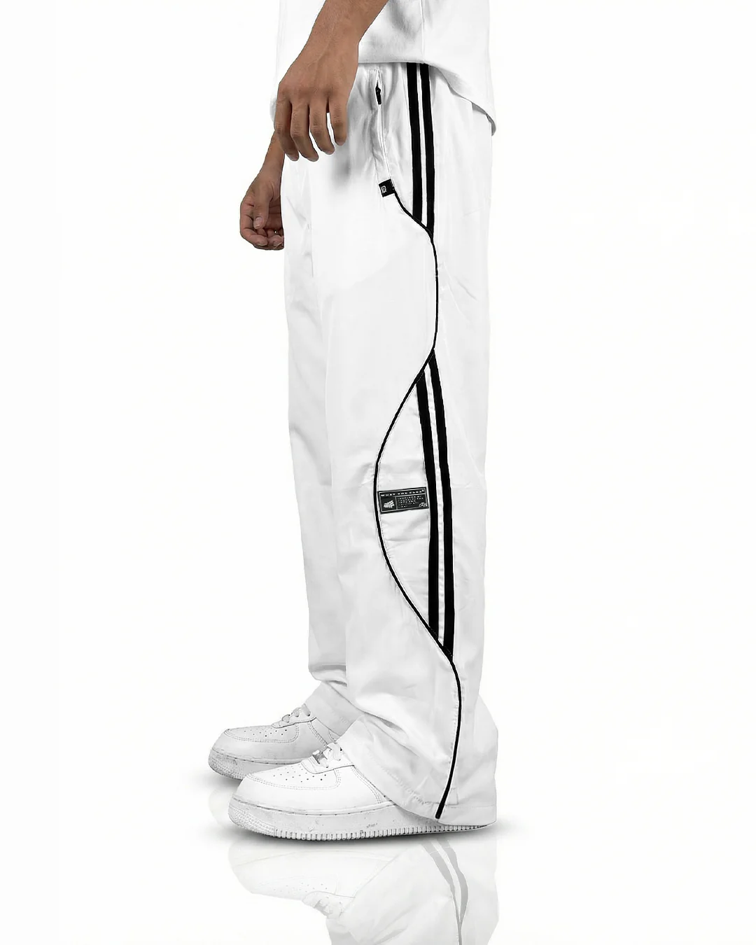 White Arc Parachute Pants - Image 6