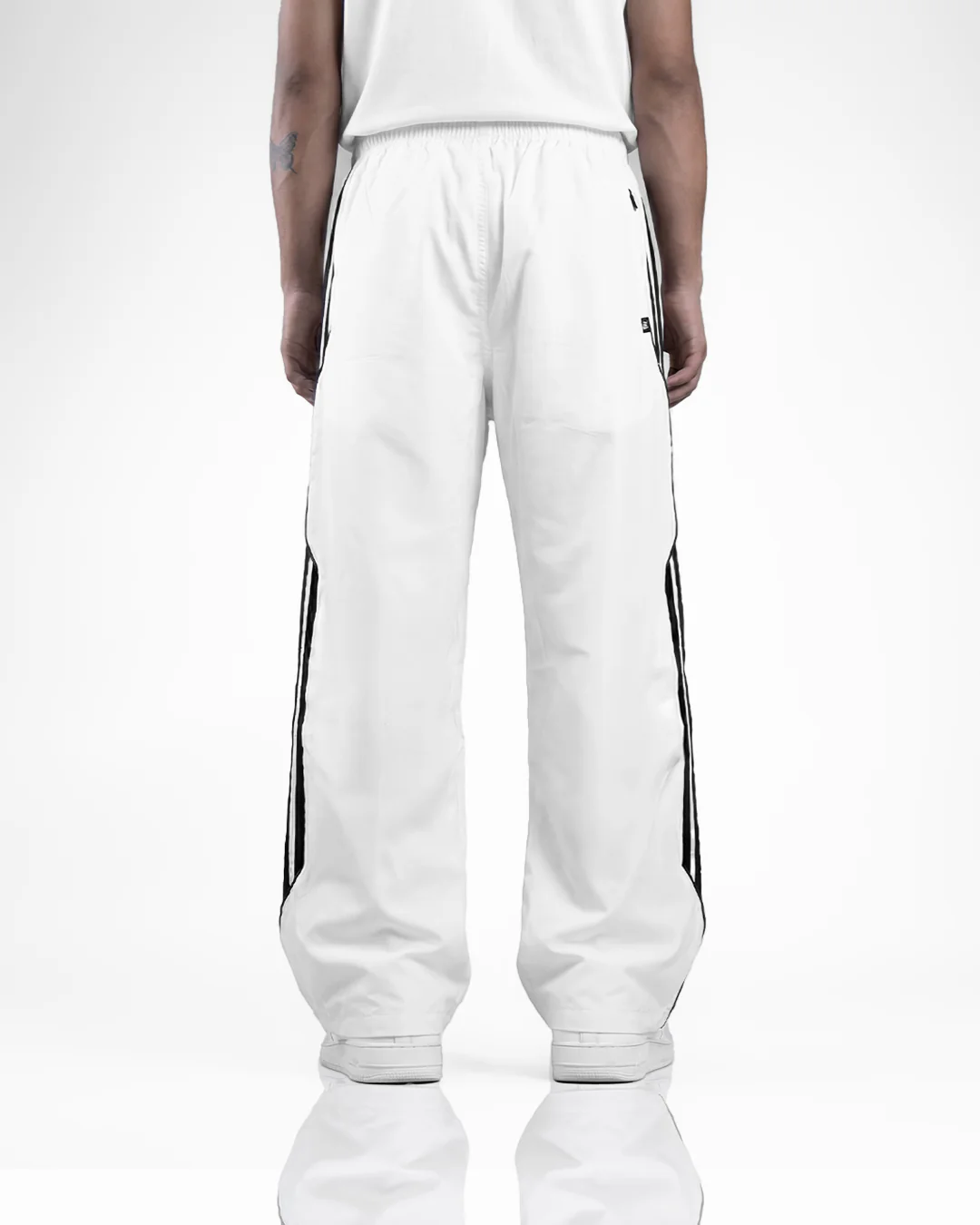 White Arc Parachute Pants - Image 7