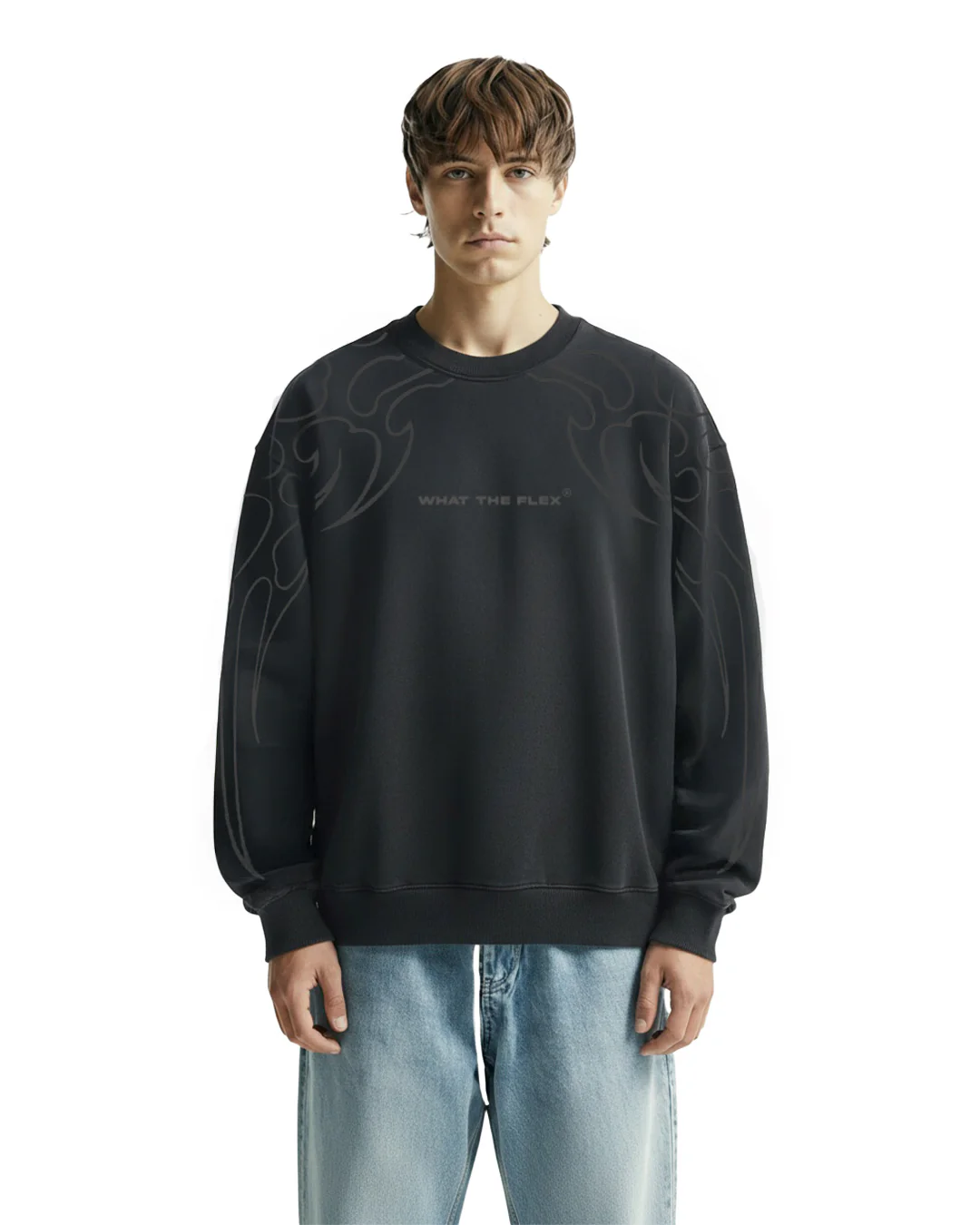 Wild Fire Acid Wash Sweatshirt - Image 2