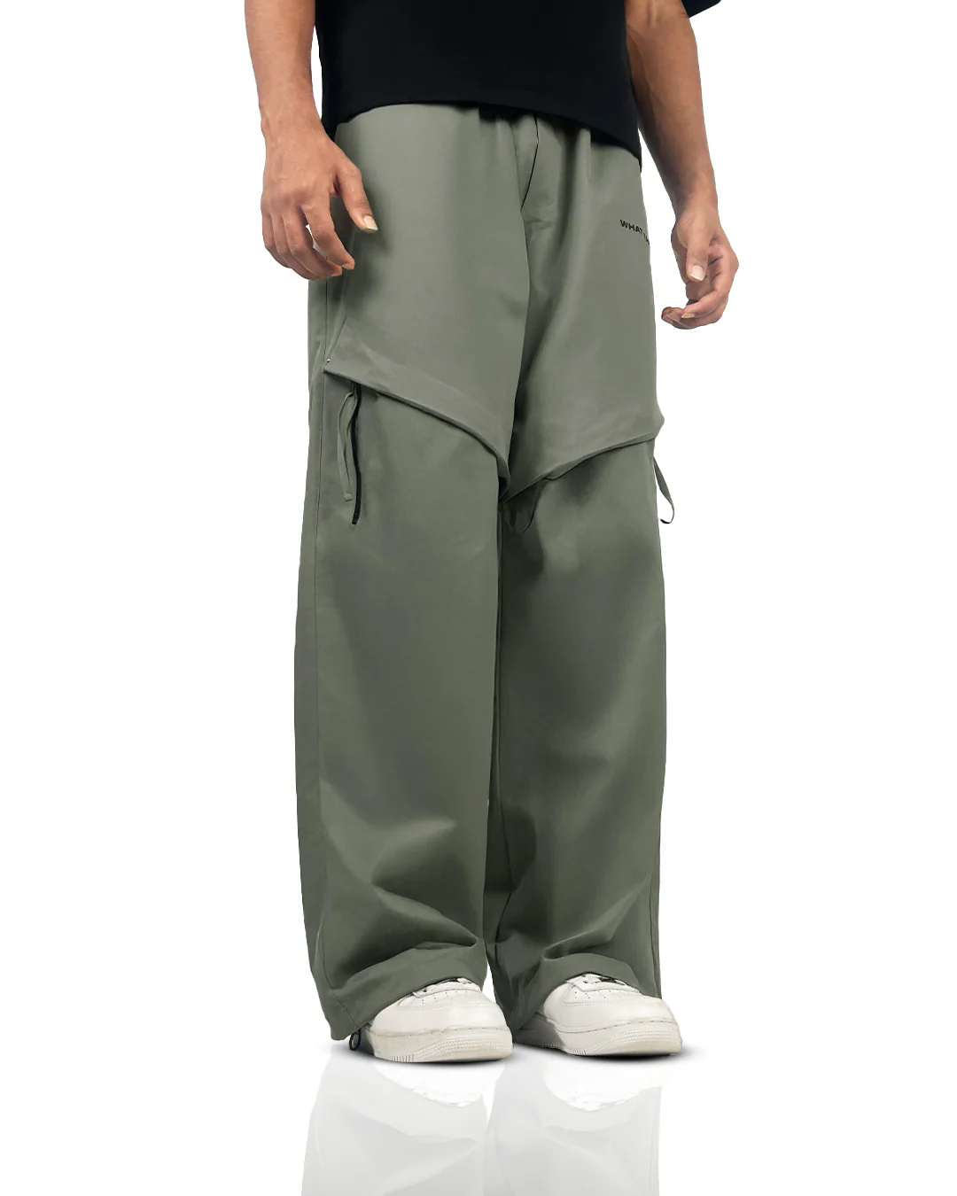 Zip Run Fawn Cargo Parachute Pants - Image 3
